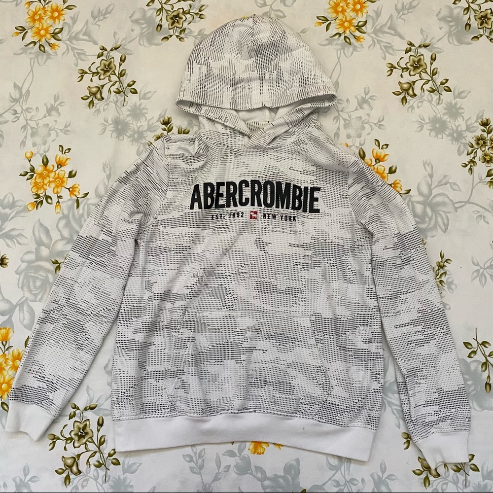 Abercrombie Kids Size 15/16 White Hoodie